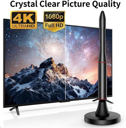TV Antenna Indoor Antenna for Smart TV,650+ Miles Long Range Digital Antenna Indoor for All TV, for Local Channels,Supports 4K, 1080p in Saudi Arabia