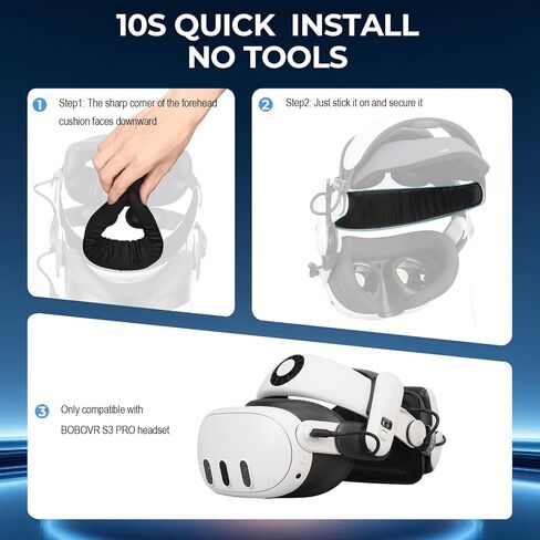NexusOrbit قطعتان من ملحقات استبدال وسادة الجبهة لحزام الرأس BOBOVR S3 Pro، وسادات تبريد جل الحرير الجليدي، ماصة للعرق، قابلة للتنفس in Kuwait