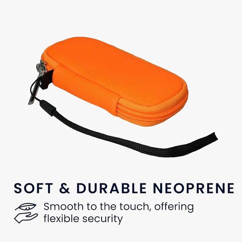 kwmobile Neoprene Cover Compatible with Flipper Zero Case - Soft Cases for Multifunctional Tool - Neon Orange in Saudi Arabia