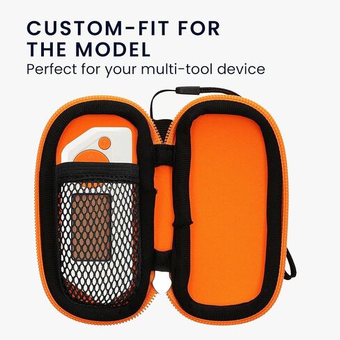 kwmobile Neoprene Cover Compatible with Flipper Zero Case - Soft Cases for Multifunctional Tool - Neon Orange in Saudi Arabia