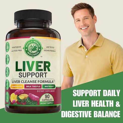 Liver Cleanse Detox & Repair Formula. Liver Support Supplement with Dandelion Root Silymarin Milk Thistle Turmeric & Artichoke Extract for Liver Health Support. Milk Thistle Liver Detox 90 Pills in Saudi Arabia
