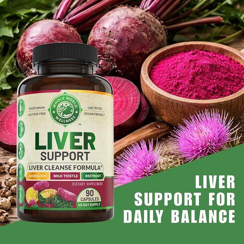 Liver Cleanse Detox & Repair Formula. Liver Support Supplement with Dandelion Root Silymarin Milk Thistle Turmeric & Artichoke Extract for Liver Health Support. Milk Thistle Liver Detox 90 Pills in Saudi Arabia