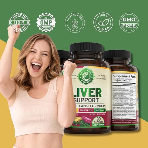 Liver Cleanse Detox & Repair Formula. Liver Support Supplement with Dandelion Root Silymarin Milk Thistle Turmeric & Artichoke Extract for Liver Health Support. Milk Thistle Liver Detox 90 Pills in Saudi Arabia
