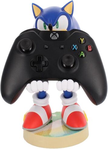 Cableguys Modern Sonic Controller Holder & Phone Stand - Gaming Setup Accessories for Desk and Game Room, Controller Stand Compatible with Xbox, PlayStation & Most Standard Game Controllers in Saudi Arabia