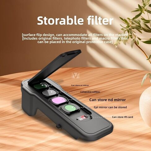 حافظة واقية لجهاز DJI Osmo Pocket 3، مع 4 فتحات تخزين مرشح لمرشحات CPL وND، وواقي عدسة Gimbal، وحماية من الصدمات in Kuwait