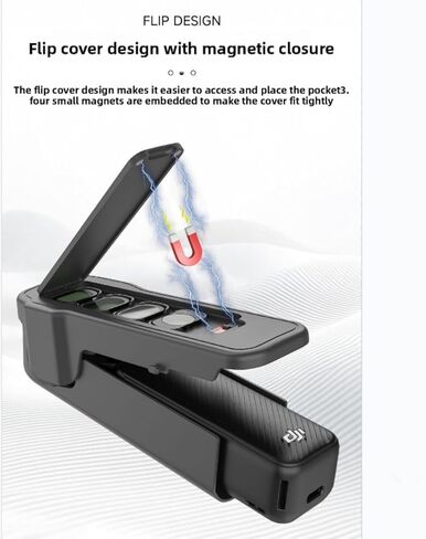 حافظة واقية لجهاز DJI Osmo Pocket 3، مع 4 فتحات تخزين مرشح لمرشحات CPL وND، وواقي عدسة Gimbal، وحماية من الصدمات in Kuwait