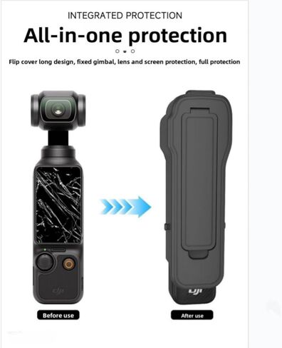 حافظة واقية لجهاز DJI Osmo Pocket 3، مع 4 فتحات تخزين مرشح لمرشحات CPL وND، وواقي عدسة Gimbal، وحماية من الصدمات in Kuwait
