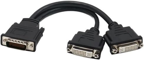 DMS-59 Pin to 2 DVI 24+5 Male to Female Y Splitter Video Cable Adapter for Computer Host Graphics Card Dual Video Cable 30cm in Saudi Arabia