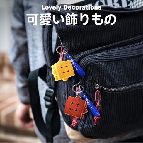 GAN 330 Cube Key Ring 3x3 Speed Cube Keychains Mini Cube Toys Gift 1.2 Inch (Standard Version) in Saudi Arabia