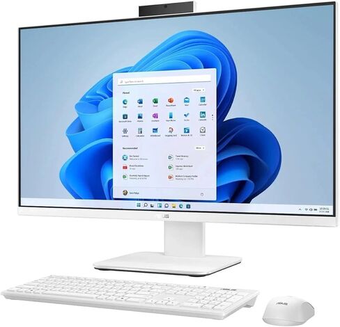 ASUS V470 27" Full HD Touchscreen All-in-One PC, Intel Core i7-13620H, 1TB SSD, 16GB RAM, Wired Keyboard and Mouse, Windows 11 Pro - White in Saudi Arabia