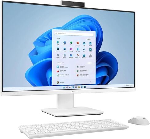 ASUS V470 27" Full HD Touchscreen All-in-One PC, Intel Core i7-13620H, 1TB SSD, 16GB RAM, Wired Keyboard and Mouse, Windows 11 Pro - White in Saudi Arabia