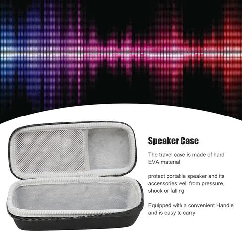 Sanpyl Speaker EVA Hard Case, Portable Travel Protective Carrying Storage Bag, with Handle and Inner Mesh Pocket, for Smart Bluetooth Speaker in Saudi Arabia