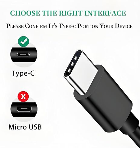 5V Fast USB Type C Charger for Android Tablet, Cwowdefu,Dreamtab,ONN,Aocwei,Byybuo,Asus, New Amazon Kindle 2024 11th 12th Fire 7, HD 8 10 Max 11 Pro，LG/Samsung Galaxy Tablet Charging Cable in Saudi Arabia