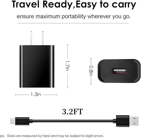 5V Fast USB Type C Charger for Android Tablet, Cwowdefu,Dreamtab,ONN,Aocwei,Byybuo,Asus, New Amazon Kindle 2024 11th 12th Fire 7, HD 8 10 Max 11 Pro，LG/Samsung Galaxy Tablet Charging Cable in Saudi Arabia