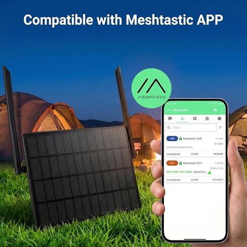 ELECROW عقدة شمسية شبكية خارجية مزودة بنظام تحديد المواقع العالمي (GPS) وnRF52840 - مكرر ThinkNode M6 Meshtastic مع لوحة شمسية 6 وات وبطارية 7000 مللي أمبير في الساعة، ومحطة اتصالات للمناطق خارج الشبكة والمناطق النائية (915 ميجاهرتز) in Kuwait
