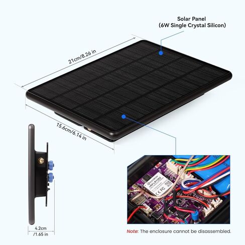 ELECROW عقدة شمسية شبكية خارجية مزودة بنظام تحديد المواقع العالمي (GPS) وnRF52840 - مكرر ThinkNode M6 Meshtastic مع لوحة شمسية 6 وات وبطارية 7000 مللي أمبير في الساعة، ومحطة اتصالات للمناطق خارج الشبكة والمناطق النائية (915 ميجاهرتز) in Kuwait