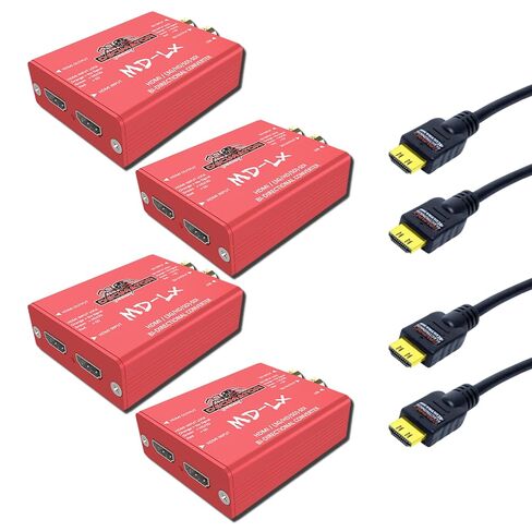محول Decimator MD-LX HDMI/SDI ثنائي الاتجاه (4 عبوات) مع 4 كابلات HDMI in Saudi Arabia