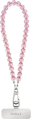 Universal Wrist Phone Lanyard, Sparkly K9 Crystal Strap with Stainless Steel Hardware & 0.18mm Patch, Gift for Women in Saudi Arabia
