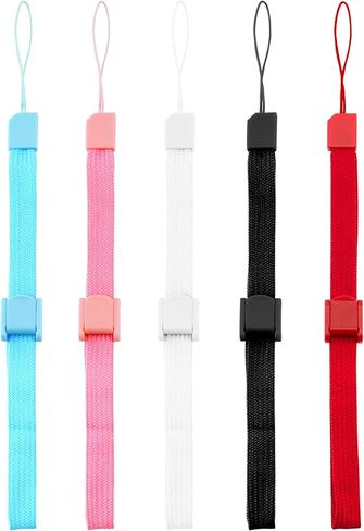 Quacc 5 PCS Adjustable Wrist Straps Multi Purpose Wristbands Phone Strap Strong Replacement Strap Compatible with Nintendo Wii Remote Controller (Multi-Colour) in Saudi Arabia