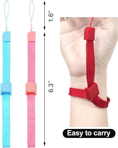 Quacc 5 PCS Adjustable Wrist Straps Multi Purpose Wristbands Phone Strap Strong Replacement Strap Compatible with Nintendo Wii Remote Controller (Multi-Colour) in Saudi Arabia