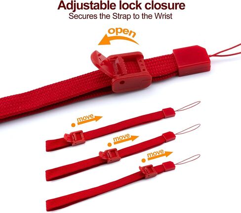 Quacc 5 PCS Adjustable Wrist Straps Multi Purpose Wristbands Phone Strap Strong Replacement Strap Compatible with Nintendo Wii Remote Controller (Multi-Colour) in Saudi Arabia