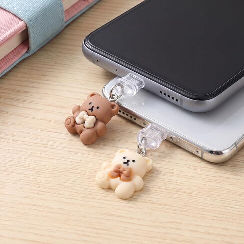 قطعتان من سدادات USB C-Type المضادة للغبار، غطاء منفذ شحن سيليكون لطيف من النوع USB C متوافق مع جميع منافذ USB C in Saudi Arabia