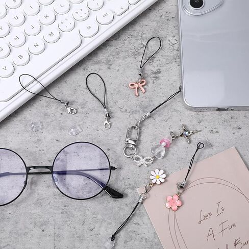30 Pcs Cell Phone Dust Plug with 10 Pcs Phone Lanyard, Transparent Type C Charging Port Plug Anti Dust Plugs Cover for Smart Phones Laptops Accesories in Saudi Arabia