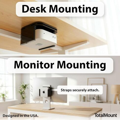TotalMount for Mac mini (Mount to a Wall, Monitor, or Desk) – Includes Cooling Airflow Vents (Professional) in Saudi Arabia