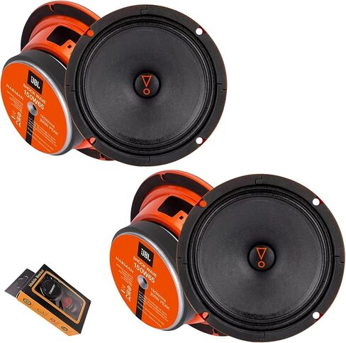 مكبرات صوت JBL 4X Shock Wave 150W65 مقاس 6.5 بوصة للسيارة متوسطة المدى - قوة 1,200 وات بحد أقصى (300 وات لكل واحدة) - أسود in Kuwait