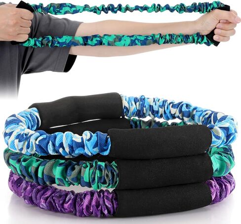 RoundFunny 3 Pcs Archery Bow Strength Trainer 30 40 50 Lbs Arm Strength Exercise Band Rubber Stretch Bands Archery Accessories for Bow Practice Shooting Accessories in Saudi Arabia
