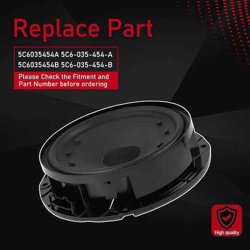 مجموعة مكبرات الصوت للباب الأمامي 6 بوصة متوافقة مع 2011-2018 Volkswagen Jetta 2012-2022 Passat للسائق الأيسر للركاب الأيمن وراديو الصوت ومكبر الصوت يستبدل 5C6035454A 5C6-035-454-A in Kuwait