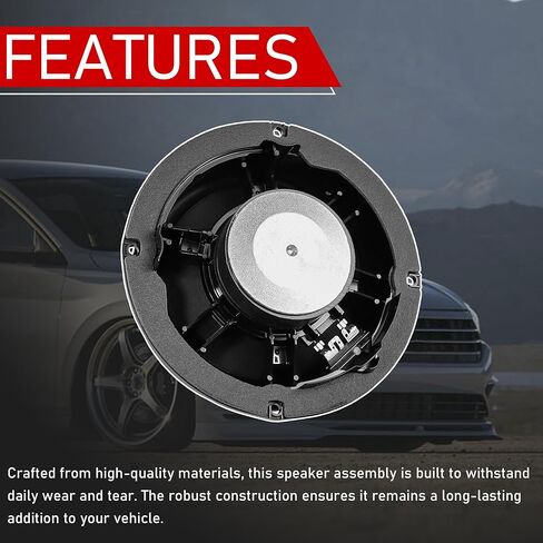 مجموعة مكبرات الصوت للباب الأمامي 6 بوصة متوافقة مع 2011-2018 Volkswagen Jetta 2012-2022 Passat للسائق الأيسر للركاب الأيمن وراديو الصوت ومكبر الصوت يستبدل 5C6035454A 5C6-035-454-A in Kuwait