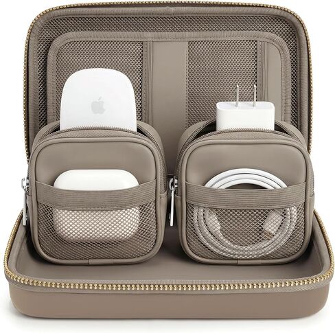 Hard Shell Tech Organizer – Protective Travel Case for Cables, Chargers & Accessories | Mid-Size Electronics Organizer with Removable Pouches in Saudi Arabia