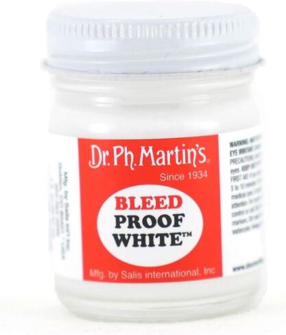 Dr. Ph. Martin's Bleedproof White Fine Art Paint, 1 Ounce (Pack of 1) in Saudi Arabia