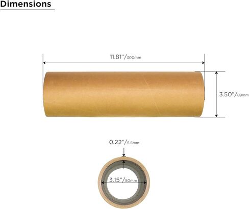 RECOIL AP3 3-Inch Aero Port Kit, Flared Bass Tube, Heave Duty ABS Material Flares, 5.8mm Reinforced 12" Cardboard Pipe, Low Turbulence Design, Subwoofer Enclosure Upgrade in Saudi Arabia