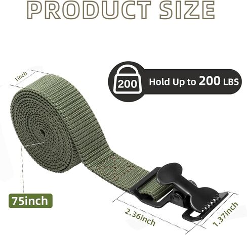 Tree Stand Utility Straps for Summit Viper Climber, Summit Climbing Stand Accessories, Hunting Tree Strap with Buckle, Stabilizer & Backpack Straps for Deer Hunting Safety - 2 PCS in Saudi Arabia