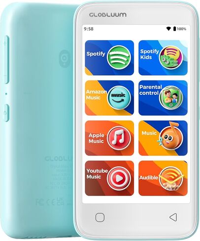 MP3 Player for Kids, Parental Controls,16GB, Supports Spotify and Audible, Bluetooth and WiFi(Mint Green) in Saudi Arabia