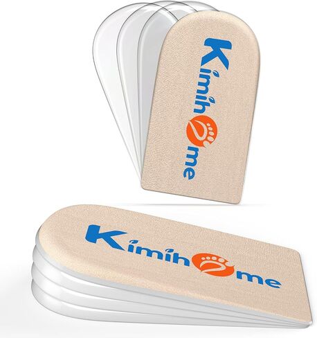 Kimihome Adjustable Orthopedic Shoe Lifts Inserts, Upgrade and Widen Height Increase Insoles, 1/4" to 1" Gel Shoe Heels Inserts for Leg Length Discrepancies. (4 Layers,1 Pair) in Saudi Arabia