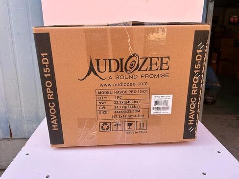 Audiozee Havoc Pro 15" 2500W RMS/5000W Max – Dual 1 Ohm Subwoofer, 3" 4-Layer Aluminum Voice Coil, Kevlar-Reinforced Cone, Competition Grade Design in Saudi Arabia