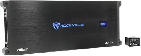 حزمة Rockville Punisher 12D1: (2) Punisher 12D1 12 بوصة Peak 5600W/RMS 1400W Dual 1-Ohm منافسة مكبرات الصوت، dBcomp4 3000W RMS Mono Amplifier، RWK0CU 0 AWG 100% مجموعة تركيب أمبير نحاسية، 4 عناصر in Saudi Arabia