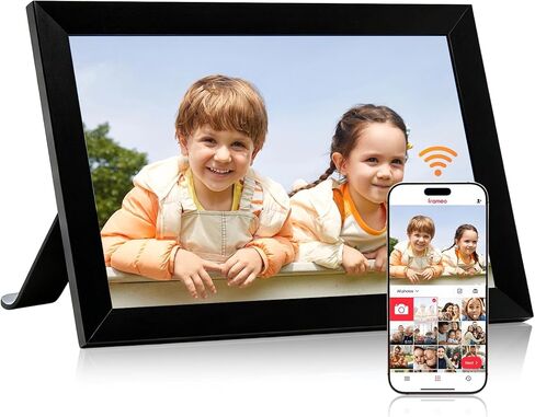 LeaMea Digital Picture Frame 1280x800 HD IPS Touch Screen 32GB Frameo 10.1 Inch Smart WiFi Digital Photo Frame Auto-Rotate Wall Mount Gifts for Christmas Valentine Mother Day in Saudi Arabia