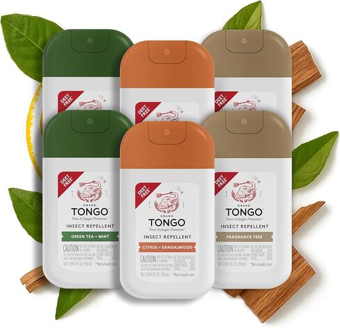 Grand Tongo DEET-Free Insect Repellent Spray, 12 Hour Mosquito Protection, Picaridin Pocket Pump Spray, 1 oz Travel Size, Variety Pack, 3 Pack in Saudi Arabia