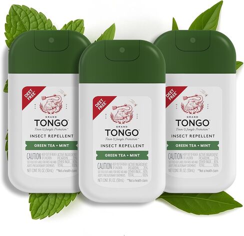 Grand Tongo DEET-Free Insect Repellent Spray, 12 Hour Mosquito Protection, Picaridin Pocket Pump Spray, 1 oz Travel Size, Variety Pack, 3 Pack in Saudi Arabia