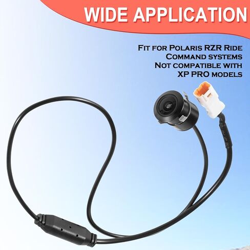 كاميرا أمامية YMT Plug and Play HD عريضة الزاوية مقاومة للماء تناسب أمر ركوب Polaris RZR، لأمر ركوب 7 بوصات مثبت في المصنع - وليس لنماذج Pro XP in Saudi Arabia