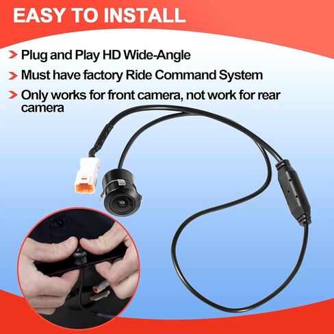 كاميرا أمامية YMT Plug and Play HD عريضة الزاوية مقاومة للماء تناسب أمر ركوب Polaris RZR، لأمر ركوب 7 بوصات مثبت في المصنع - وليس لنماذج Pro XP in Saudi Arabia