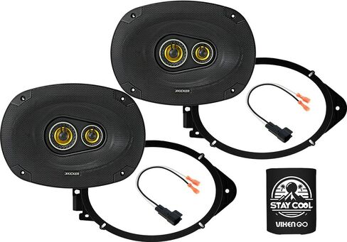 KICKER Speakers 6X9 inch for Chevrolet Traverse 2018-2023 Upgrade Kit - Pair of CS Series with Adapters and Harness, Car Audio Front Door Speaker for Chevy CSC693, 46CSC6934 in Saudi Arabia