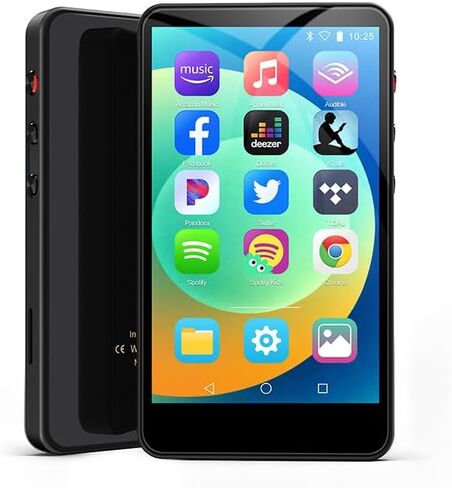 144GB MP3 Player with Bluetooth and WiFi, 4IN HD Full Touch Screen MP3 & MP4 Music Player with Spotify, Libby, Amazon Music,YouTube,Tiktok, E-Book, MP4 Player in Saudi Arabia