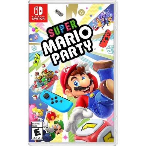 Nintendo Switch Bundle w/Mario Party, Carrying Case & SD Card: Nintendo Switch 32GB Console with Neon Red and Blue Joy-Con, Mario Party, Carrying Case & TWE 128 GB Micro SD Card (Renewed) in Saudi Arabia