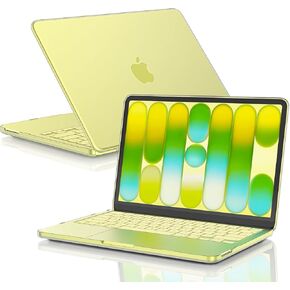 حافظة EooCoo لجهاز MacBook Neo مقاس 13 بوصة 2026 موديل A3404، مطابقة للون الرسمي بنسبة 100%، مضادة لبصمات الأصابع والخدوش والكسور، غطاء حماية قوي من ملحقات الكمبيوتر المحمول، شفاف in Kuwait