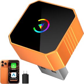 2026 Wireless CarPlay Adapter for iPhone & Android Wired to Wireless CarPlay & Android Auto Plug and Play Fast Auto Reconnect Stable Control Compatible for iOS 10+ & Android11+ in Saudi Arabia
